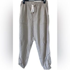 *NWT BlankNyc Khaki Linen Jogger Pants NWT SIZE S